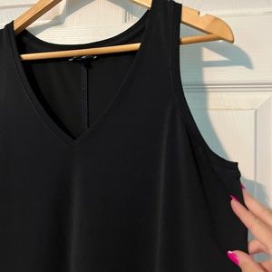 Express black sleeveless vneck shirt. Size M.  Never worn.